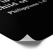 A Work In Progress Philipans 1_6 Christian Faith ポスター (角)