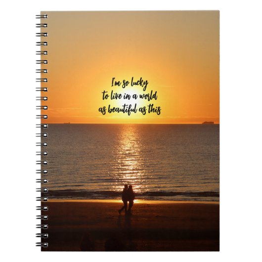 "A World as Beautiful as This" ノートブック (正面)