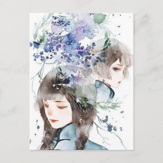 A World of ファンタジーと美しい、はがき ポストカード (正面)