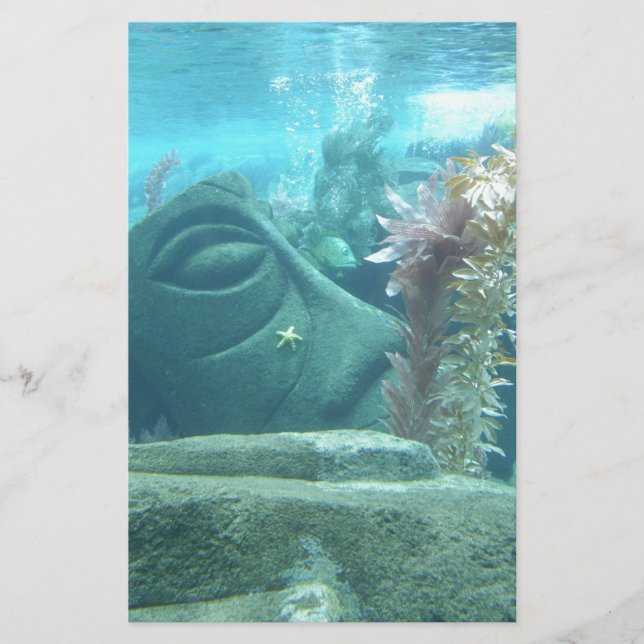 A World Underwater – 石像画像 (正面)