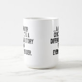 a writer concocts a different story for every read コーヒーマグカップ (中央)
