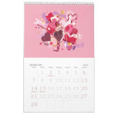 A Year in Color 2026 Wall カレンダー (2月 2027)