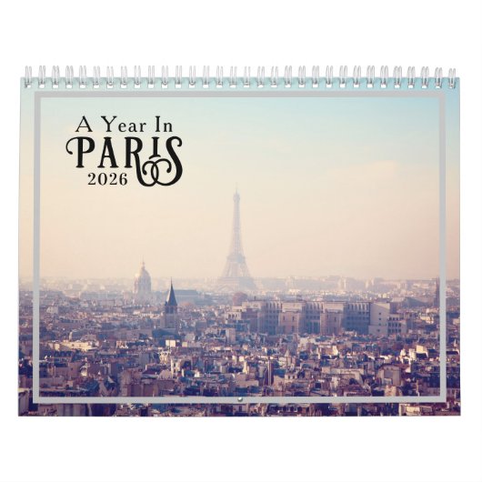 A Year in Paris 2026 Calendar カレンダー (カバー)