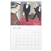 A Year of Art Deco Emotion & Style | 1920s Fashion カレンダー (1月 2027)