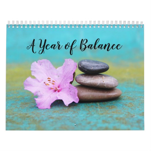 A year of balance meditation for a new year calend カレンダー (カバー)