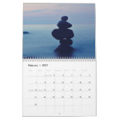 A year of balance meditation for a new year calend カレンダー (2月 2027)