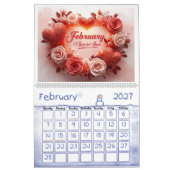 A Year of Celebrations – Illustrated Wall Calendar カレンダー (2月 2027)