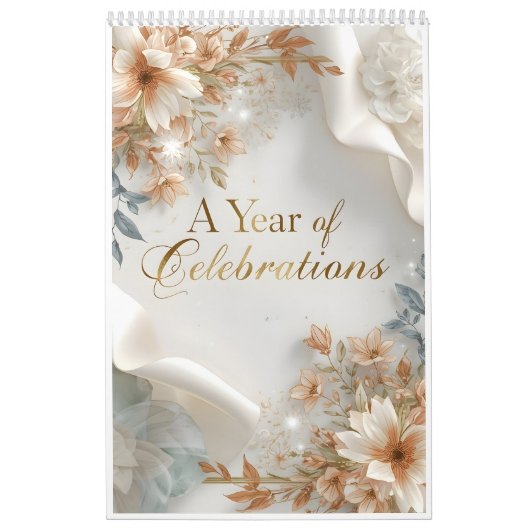 A Year of Celebrations – Illustrated Wall Calendar カレンダー (カバー)