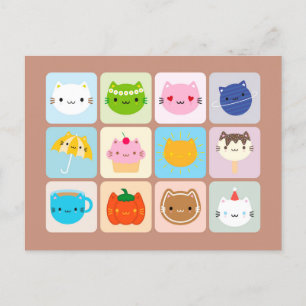 A Year of Cute Cats ポストカード