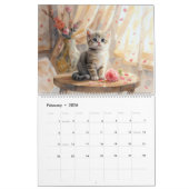 A Year of Kittens 2026 Wall Calendar カレンダー (2月 2026)