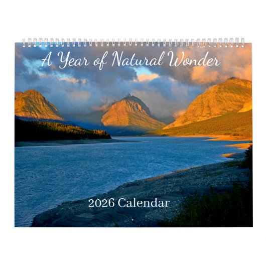 A Year of Natural Wonder 2026 Calendar カレンダー (カバー)