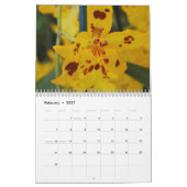 A Year of Orchids Flower Orchid Calendar Photos カレンダー (2月 2027)