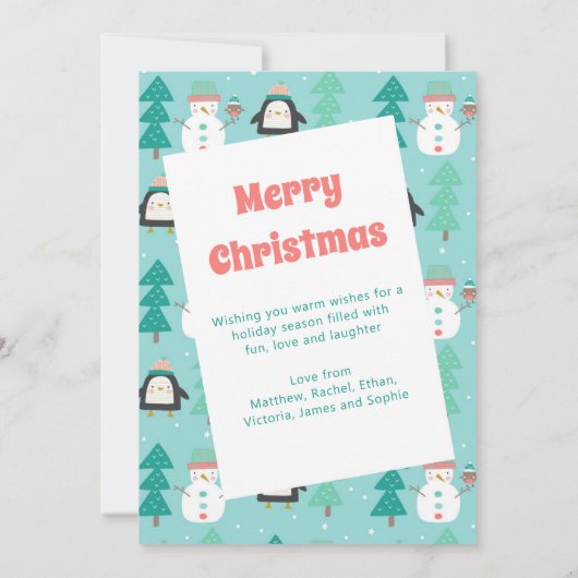 A Year to Remember雪だるまChristmas Holiday Photo (裏面)