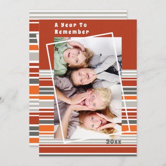 A Year to Remember Chevron Christmas Holiday写真 (正面/裏面)