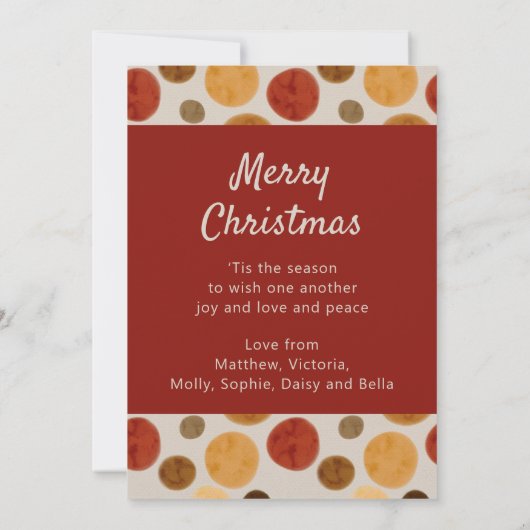 A Year to Remember Merry Christmas モダン 3写真 (裏面)