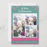 A Year to Remember Merry Christmas Winter 3 Photo<br><div class="desc">このモダンクリスマスカードは、文字が「A Year to Remember」でお気に入りの、雪片とカラフルパターンに囲まれた3枚の写真と逆のメッセージをタイポグラフィ#christmasで表しますモダン#christmascards #personalizedholidaycards #stationery #seasonalcards #cards #winter #greetingcards #personalizedなら#personalizedcardsなら#skiingなら#photocardsならcolodならcolod</div>