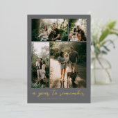 A Year to Remember Photo Collage 箔シーズンカード (立ち正面)