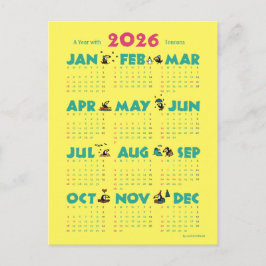 A Year with Toucans: Calendar 2026-Y シーズンポストカード