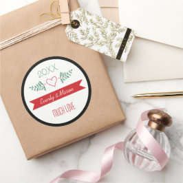 A Years Review家族のクリスマス休暇 ラウンドシール