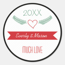 A Years Review家族のクリスマス休暇 ラウンドシール