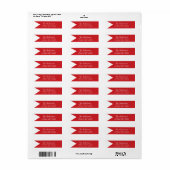 A Years Review家族のクリスマス休暇 ラベル (フルシート)