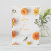 A "Yes" in Summer Hues - invitation wedding 招待状 (スタンド正面)