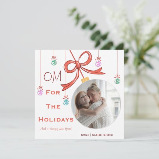 A Yoga Lover's Flat Holiday Card シーズンカード (スタンド正面)