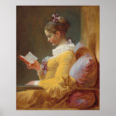 A Young Girl Reading, The Reader by J. Fragonard ポスター (正面)