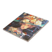 A Young Woman With a Tattooed Body and Bold Hat タイル (側面)