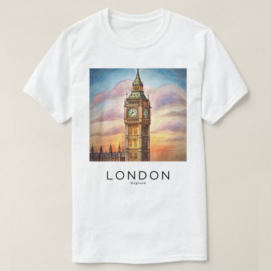 A youth shirt featuring an image of London  Tシャツ (デザイン正面)