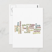 A ~ Zの音声アルファベット電話(ワードル) ポストカード (正面/裏面)