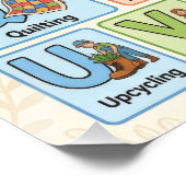 A-Z コテージコア アルファベット ポスター (コーナー)