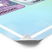 A-Z 神話の生き物アルファベット ポスター (コーナー)