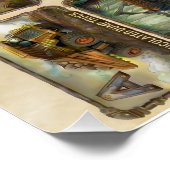 A-Z Tractors and Heavy Equipment Alphabet ポスター (コーナー)