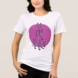 AAかアーメンTシャツ|おもしろい12ステップリカバリースローガン トライブレンドTシャツ