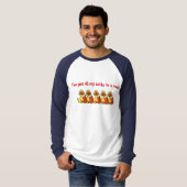 AA-おもしろいな漫画はワイシャツを続けて引込めます Tシャツ (正面フル)