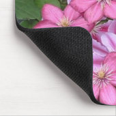 AA-ピンクのクレマチスの花のmousepad マウスパッド (コーナー)