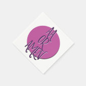 AA Or Amen | 12 Step Recovery Slogan スタンダードカクテルナプキン (角)