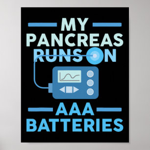 Aaa電池の走My膵臓1型糖尿病 ポスター