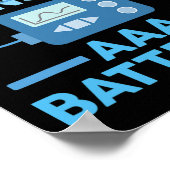 AAA電池走の私の膵臓タイプ1糖尿病 ポスター (角)