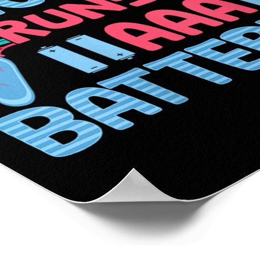 Aaa電池走の膵臓を子宮にするVネック ポスター (角)