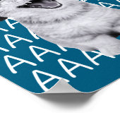 Aaaa Screaming Cat Meme Wearing Headphones Cat Int ポスター (角)