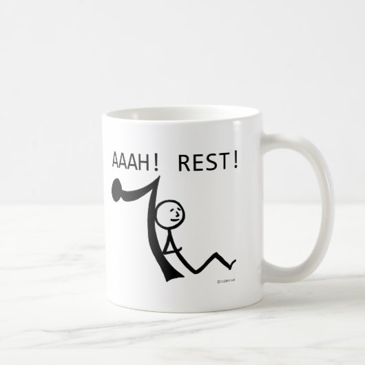 Aaahの残り! コーヒーマグカップ (右)