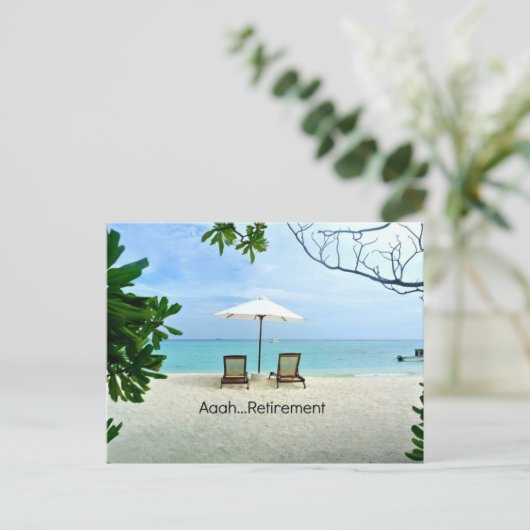 Aaah...retirement, relaxing at the beach ポストカード (スタンド正面)