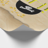 AAARGH – 海賊版オウム、宝箱&アイパッチ ラッピングペーパー (角)