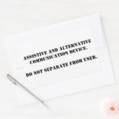 AACを単純に遠くにしない 長方形シール (封筒)