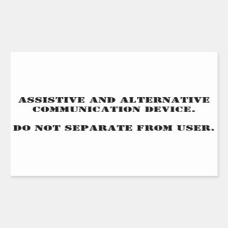 AACを単純に遠くにしない 長方形シール