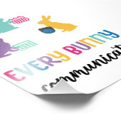 AACイースターバニーのポスター'すべてのバニー通信' フォトプリント            (角)