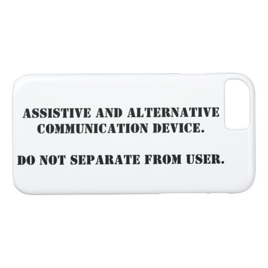 AACプレーンを遠くに使用しない Case-Mate iPhoneケース (裏面(横))