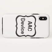 AACラベル 黒 Case-Mate iPhoneケース (裏面(横))